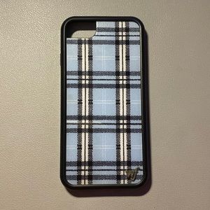 Wildflower Blue Plaid IPhone 7 Case🦋🐳💙